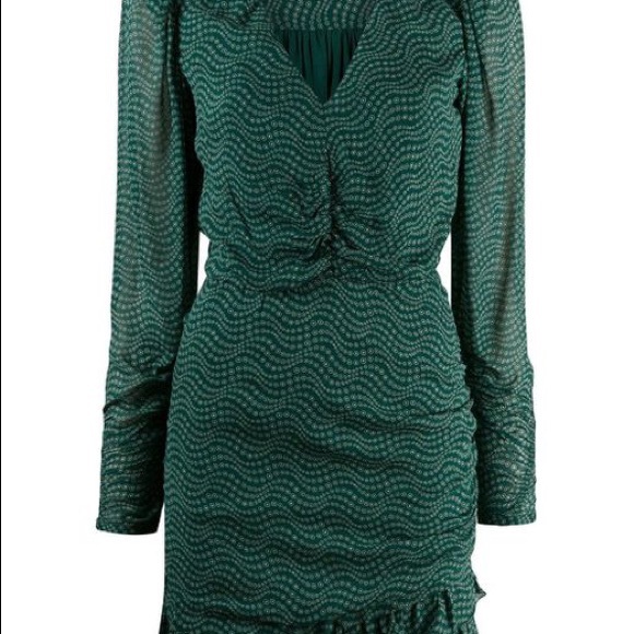 NWT Ba&sh Little Dress Emerald (Small/1) - Picture 7 of 7